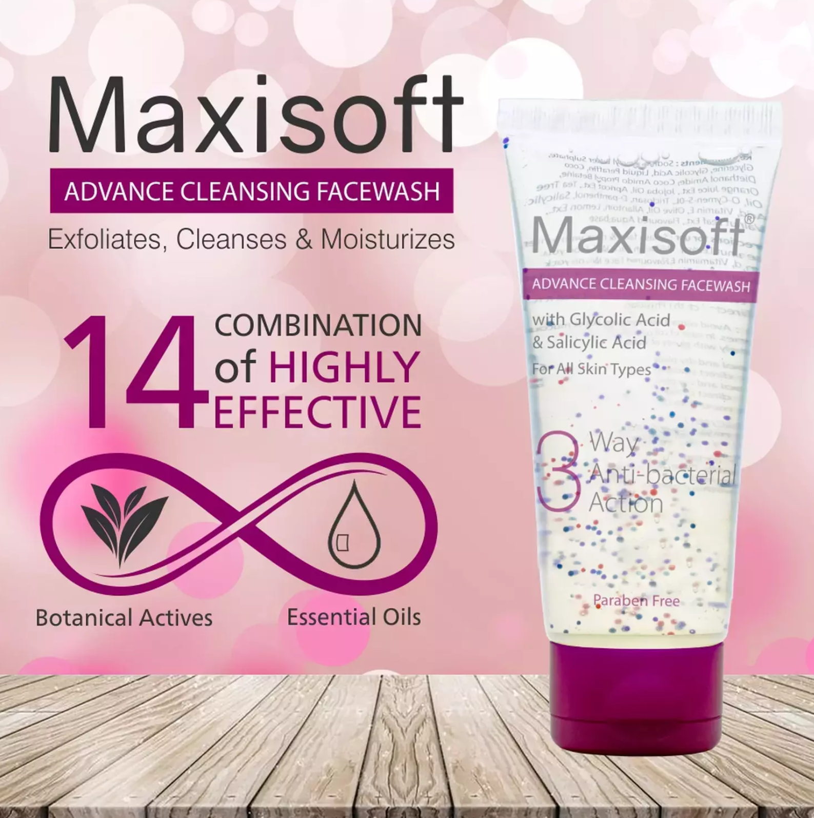 Maxisoft Advance Cleansing Facewash - 100 ml