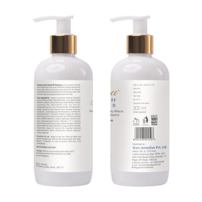 Groviva Anti Dandruff Shampoo - 300 ml - Image 4