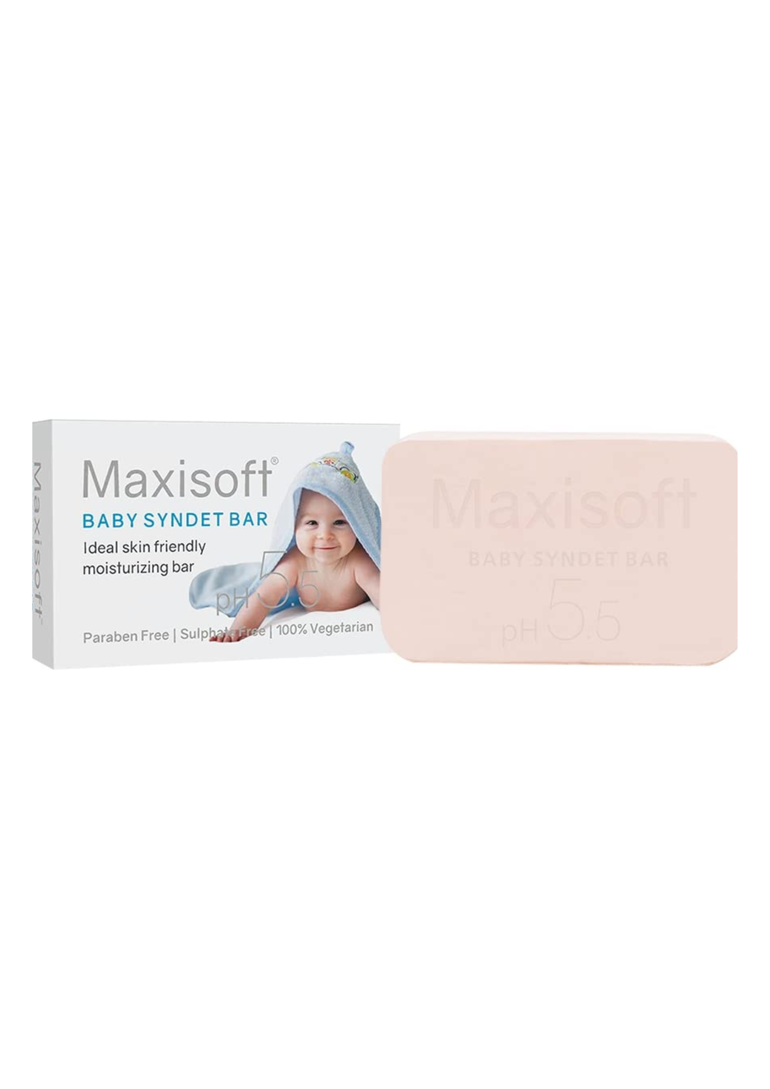 Maxisoft Baby Syndet Bar - Soap (pH 5.5) - 75 gm
