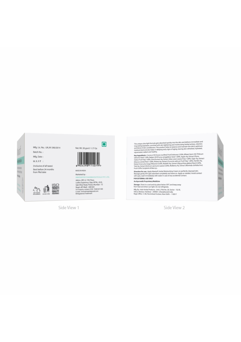 Maxisoft Herbal Moisturizing Cream - 50 gm - Image 2