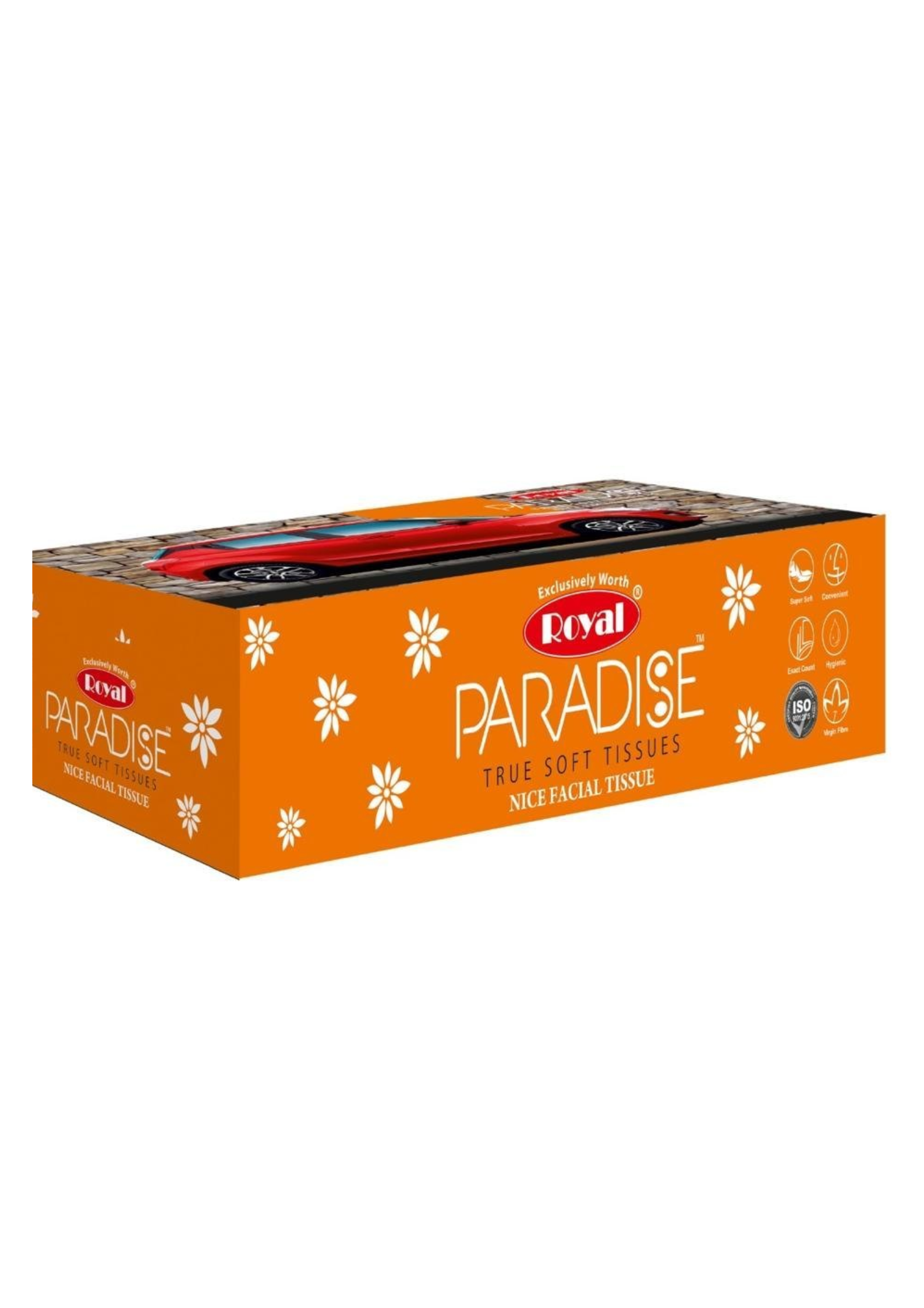 Royal Paradise Facial Tissue Box
