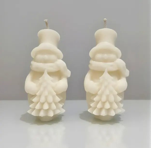 Snow man with tree (2 Pieces)